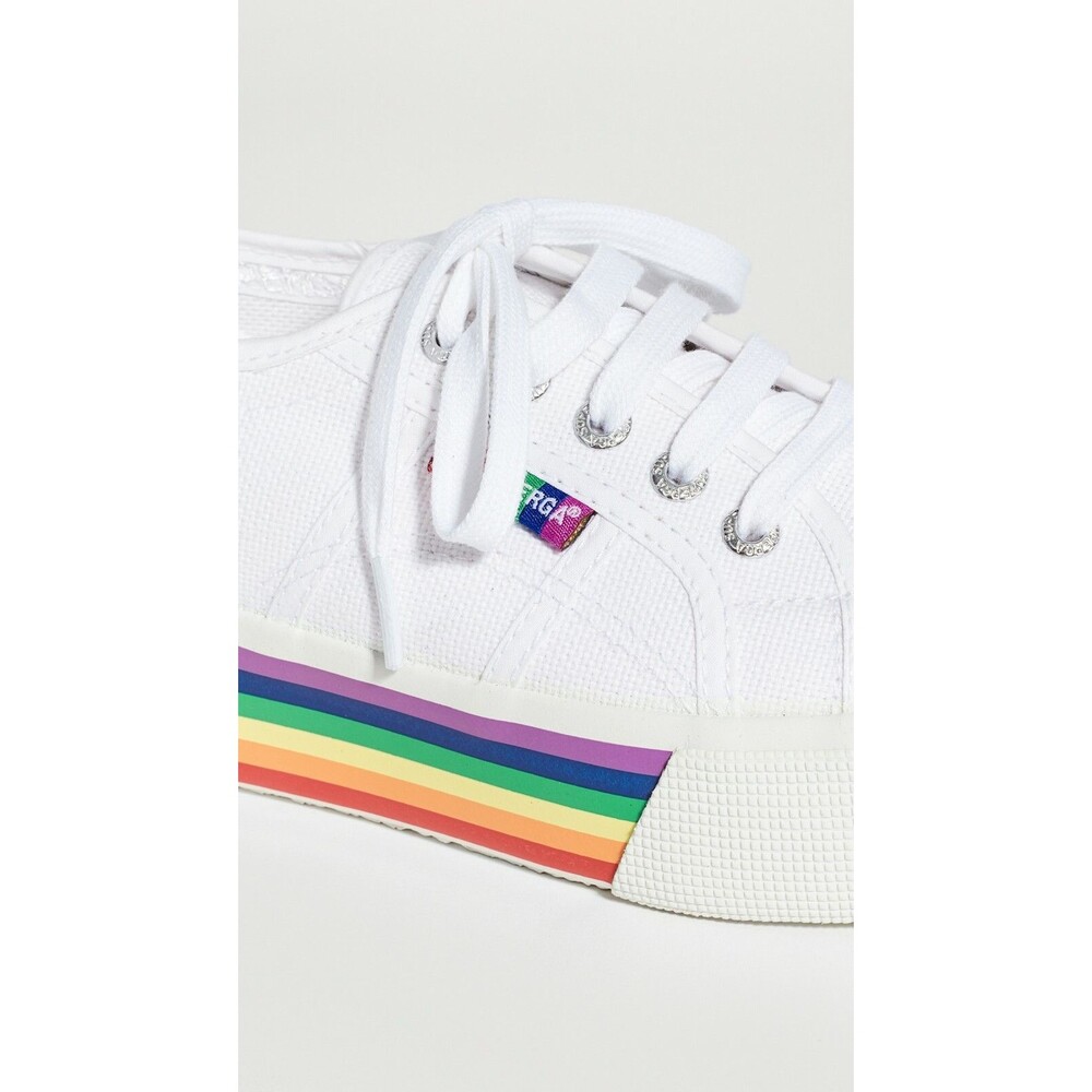 Superga 2790 Rainbow Pride Platform Lace Up Sneakers - Picture 3 of 5